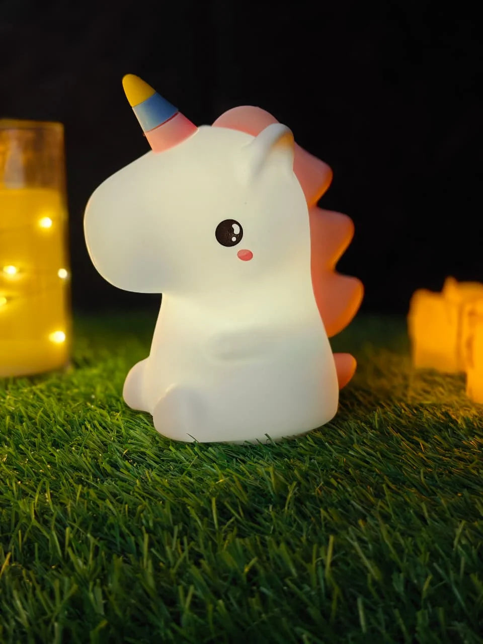 CUTE UNICORN SOFT SILICONE NIGHT LAMP USB RECHARGEABLE TOUCH CONTROL