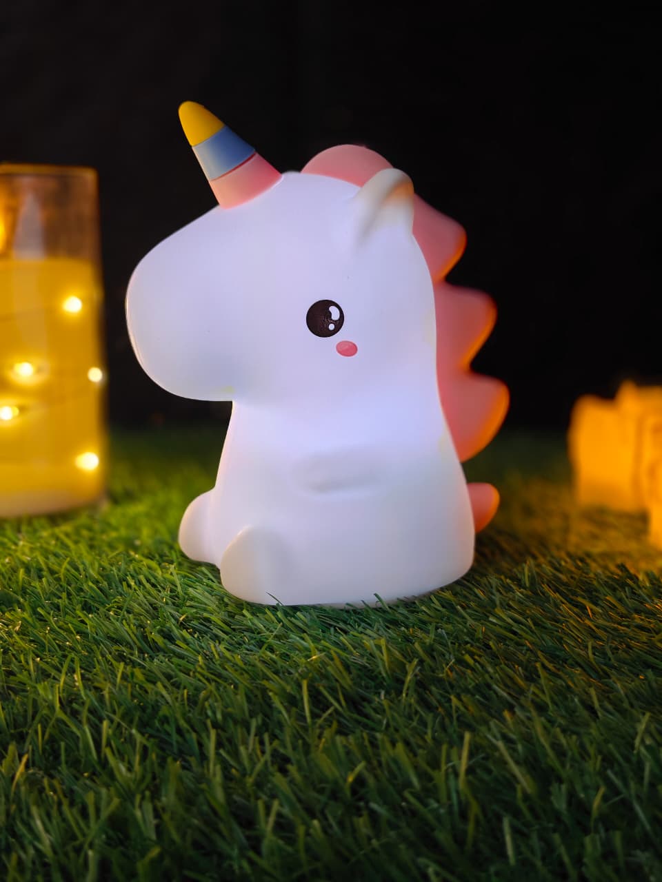 CUTE UNICORN SOFT SILICONE NIGHT LAMP USB RECHARGEABLE TOUCH CONTROL