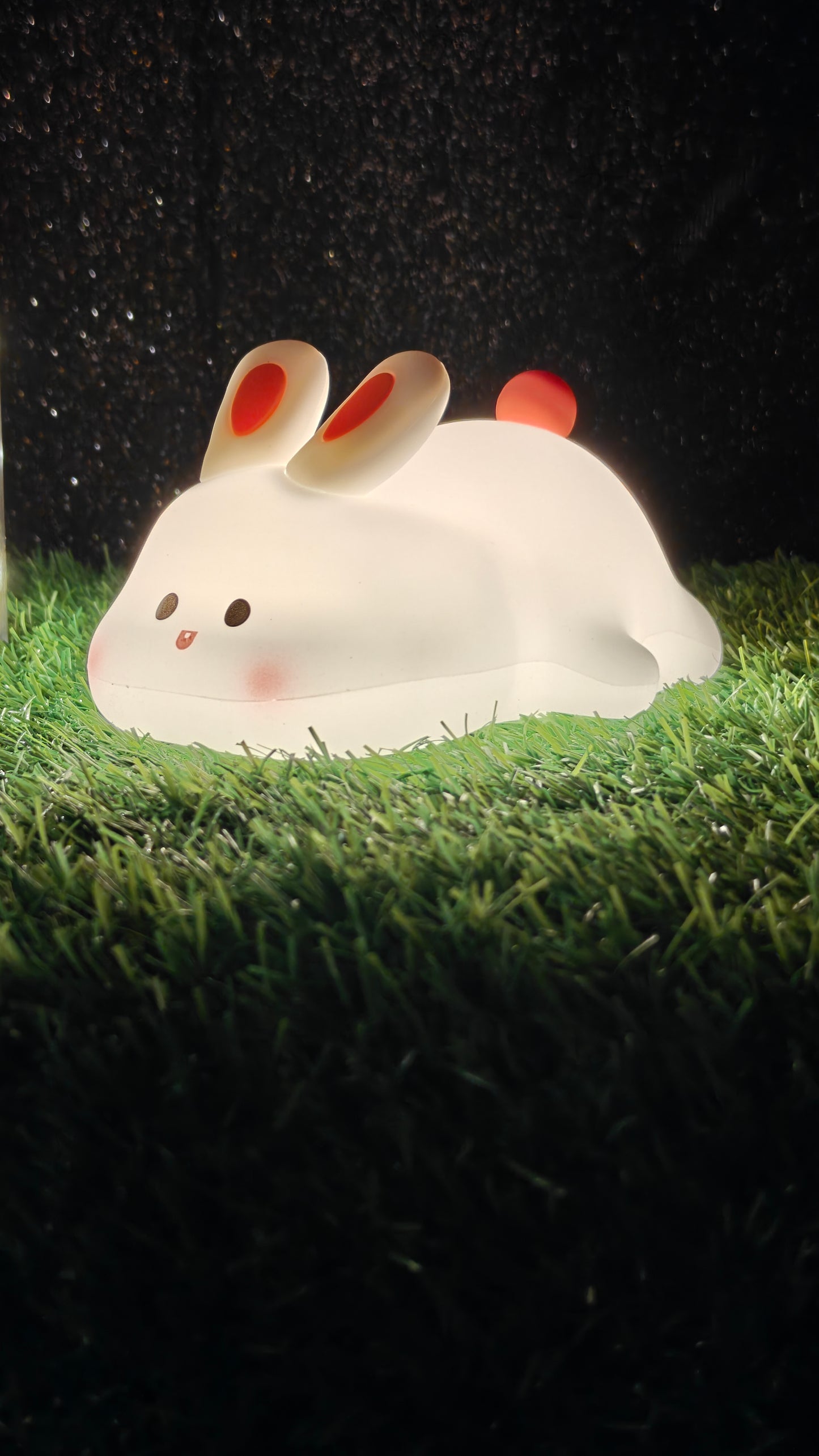 CUTE RABIT PLUSHY NIGHT LAMP USB RECHARGEABLE TOUCH CONTROL