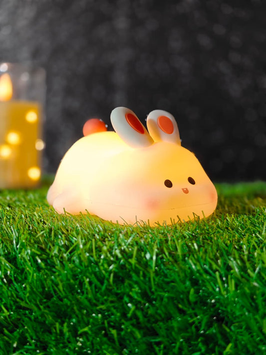 CUTE RABIT PLUSHY NIGHT LAMP USB RECHARGEABLE TOUCH CONTROL