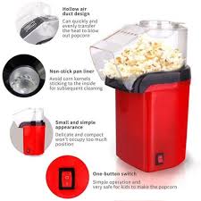 Hot Air Popper Electric Pop Corn Maker Healthy Quick Snack Popcorn Machine
