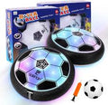 Hover Soccer Ball Toy - Rechargeable LED Light Indoor Soccer Disk with Foam Bumper
